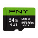 Thẻ nhớ MicroSD PNY Elite-X 64GB P-SDU64GU3100EX-GE