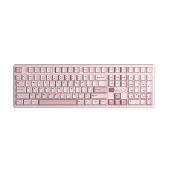 Bàn phím cơ 3 Mode Aula F108PRO V2 Hồng-Strawberry Mint switch (6627)