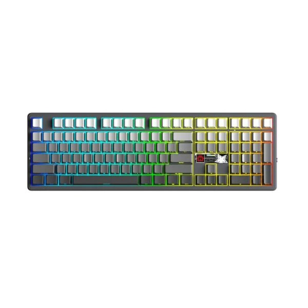 Bàn phím cơ 3 Mode Aula F108PRO V2 Xám đen gradient - X3 switch (6658)