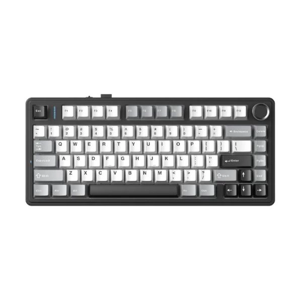 Bàn phím cơ 3 Mode Aula F75HE Xám Trắng Đen - Dragon Magnetic Switch (6993)