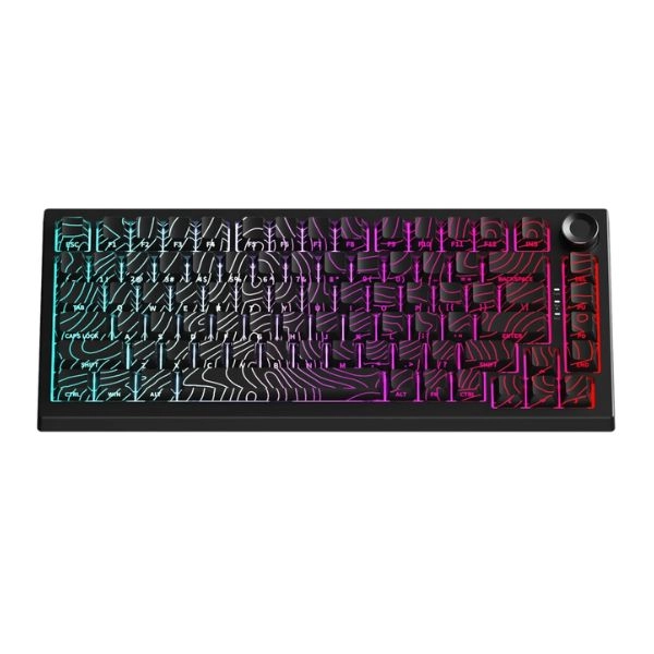 Bàn Phím Cơ 3 Mode Zadez GK-75AB Đen