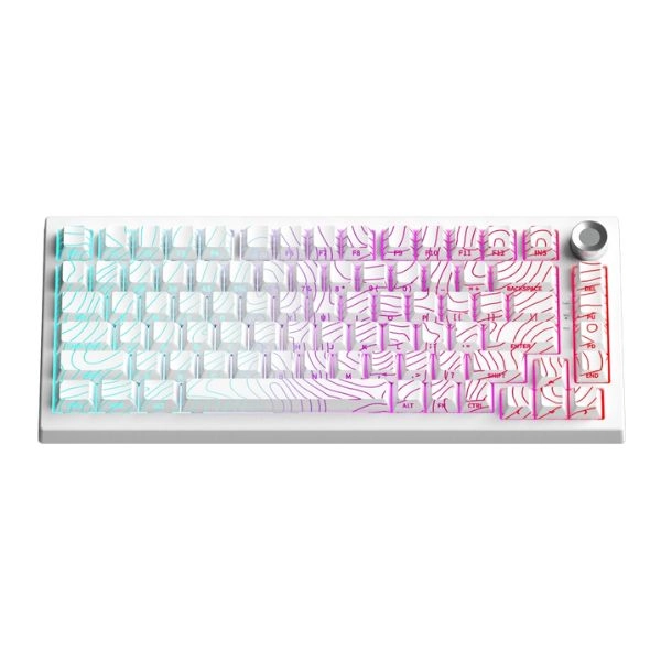 Bàn Phím Cơ 3 Mode Zadez GK-75AW Trắng