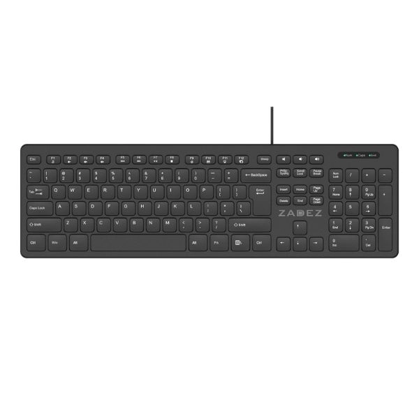 Bàn phím có dây ZADEZ ZK-121 V2 Màu Đen