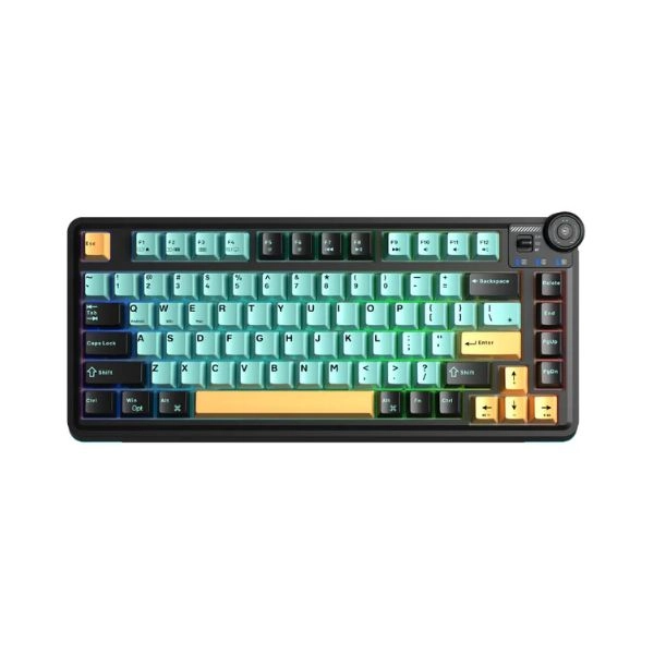 Bàn Phím Cơ Gaming 3 Mode AULA AU75 Màu Đen, xanh lá, cam - Bloomfield switch (3381)