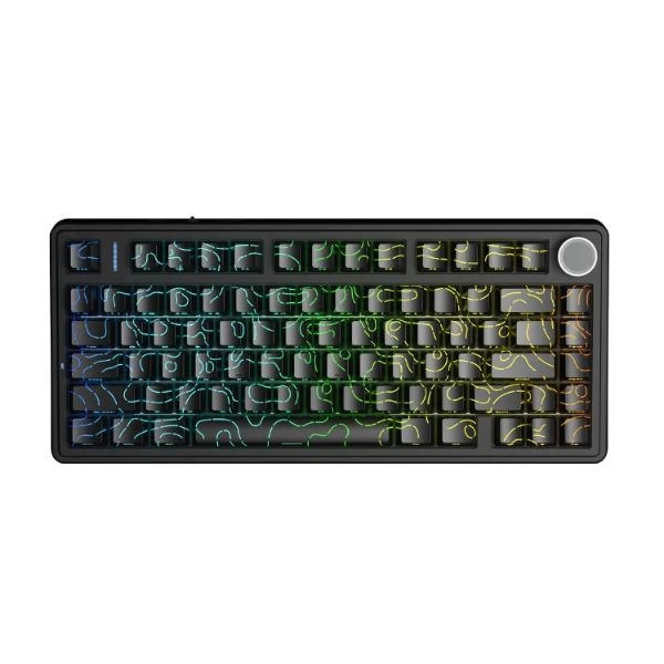 Bàn phím cơ gaming AULA F75HE Đen contour- Black King Magnetic switch (8010)