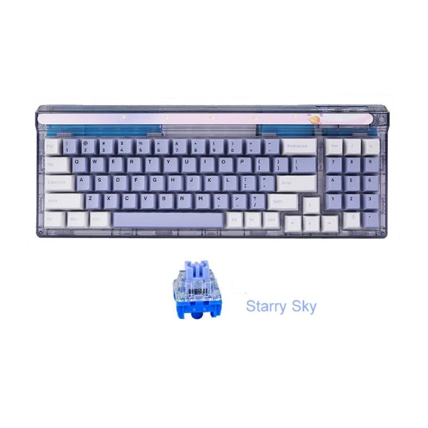 Bàn phím cơ không dây Dual mode Gasket Newmen GM780 Nebula Starry Sky
