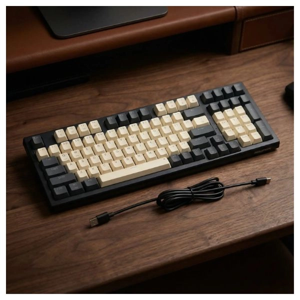 Bàn phím cơ Newmen GM328 Pro Red Switch (White-Grey)