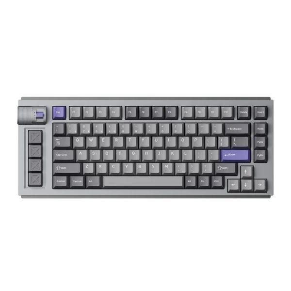Bàn phím Keychron L1 HE Swappable RGB Backlight Nebula Switch Knob Version - Silver (L1H-X1)