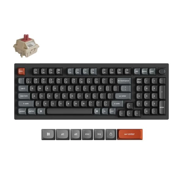 Bàn phím Keychron V5 Ultra 8K Red Switch - Black (V5U-D1)