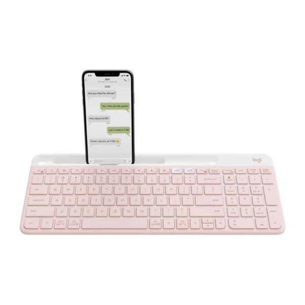 Bàn phím không dây Logitech K580 Slim màu Hồng (920-011329) 
