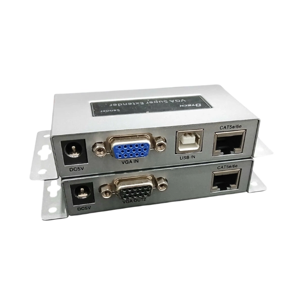 Bộ khuếch đại VGA qua Lan 100M KVM DTECH DT-7044