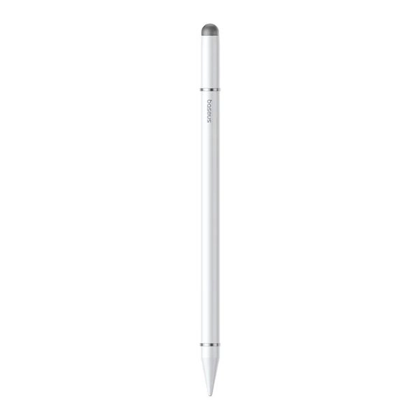 Bút cảm ứng Baseus Smooth Writing III 3-in-1 Passive Stylus Non-magnetic Version Moon White (LVN080-NM-WH)