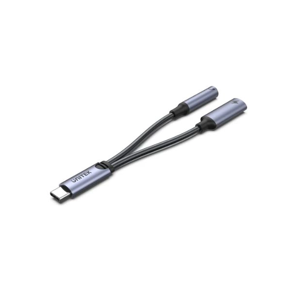 Cáp chuyển đổi USB Type C sang Audio và cổng sạc Unitek M205A