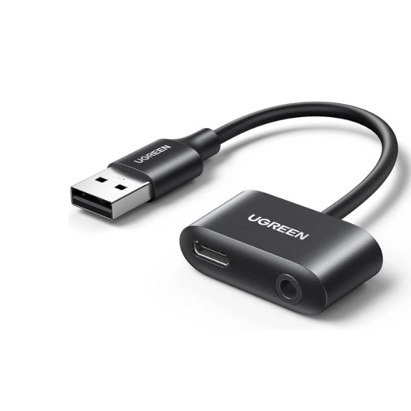 Cáp chuyển USB sang USB Type C và Jack 3.5mm Ugreen 80897