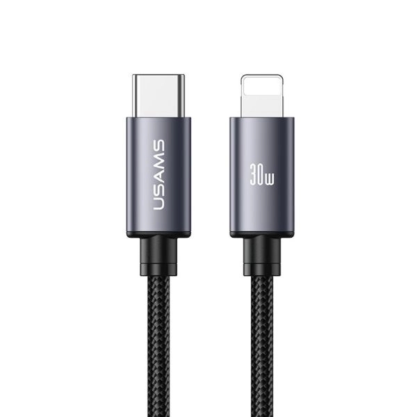 Cáp sạc nhanh Type C sang Lightning USAMS SJ770 U91 30W dài 1.2M SJ770USB01 - Tarnish