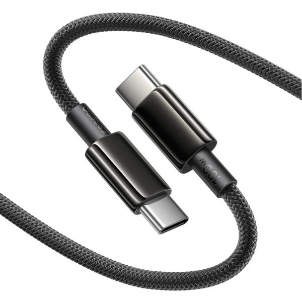 Cáp sạc nhanh Type C sang Type C Baseus Tungsten Gold Air 100W 1.2m Cluster Black (LVE115-CC-1K)