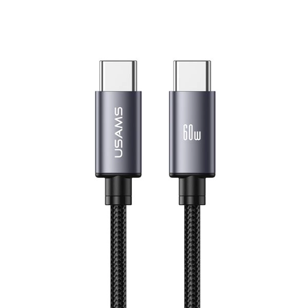 Cáp sạc nhanh Type C sang Type C USAMS SJ769 U91 60W dài 1.2M SJ769USB01 (USM203-CC-1T) – Tarnish