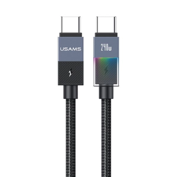 Cáp sạc nhanh Type C sang Type C Usams SJ775 240W dài 1.2m SJ775USB01 - Tarnish