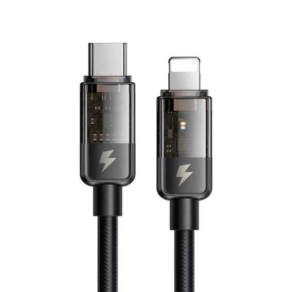 Cáp Sạc Tự Ngắt Type-C to Lightning MCDODO CA-316 36W 1.2M Black (CA-3160)