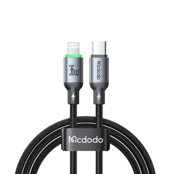 Cáp Sạc Type-C to Lightning MCDODO CA-669 Buy easy series 36W 2M Black (CA-6691)
