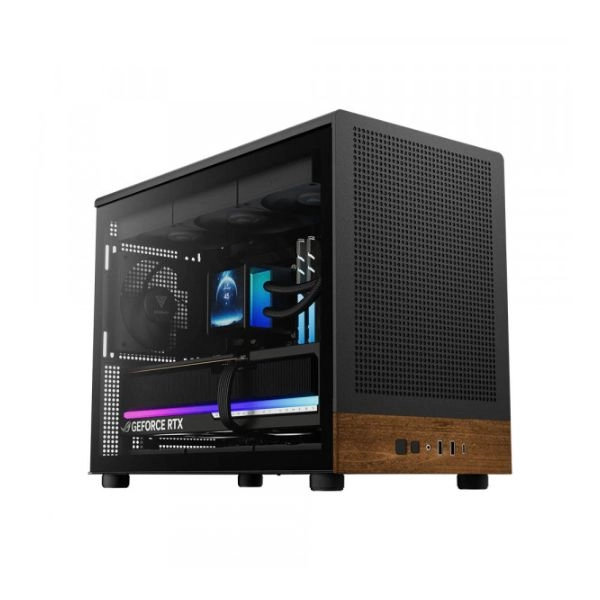 Case Gamdias ATHENA M4M ARGB Wood Black (CAATHEM4MWBLGA)