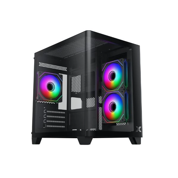 Case Xigmatek Pano M Nano 3IF Black (EN49347) - Kèm 3 fan Xigmatek H23F