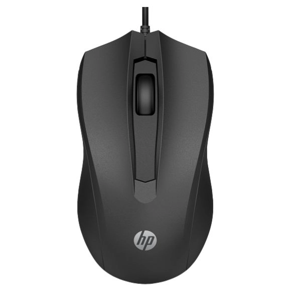 Chuột văn phòng có dây HP 100 màu Đen (6VY96AA)