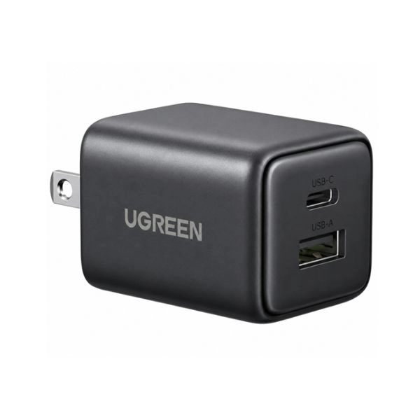Củ Sạc Nhanh 2 Cổng USB-A, USB-C 30W GaN Ugreen 65025