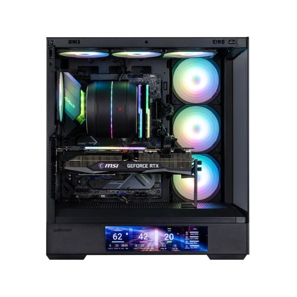 Case Zalman P40 DS ATX 4 FAN ARGB Black