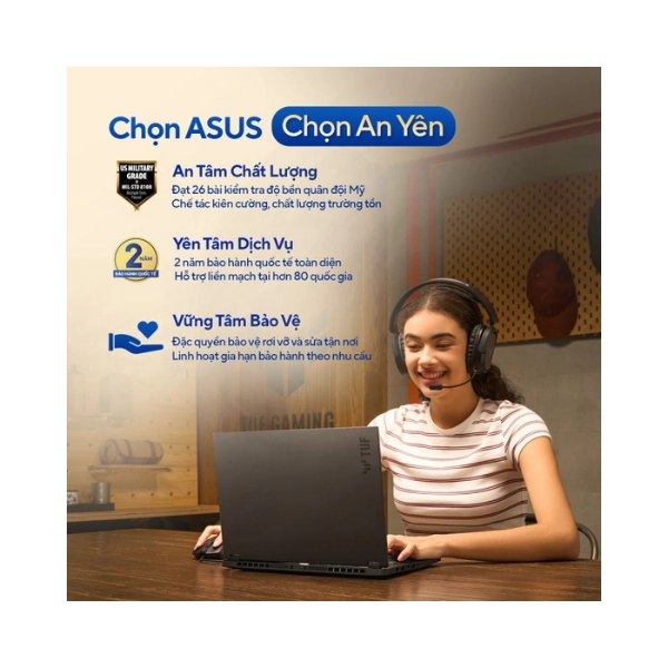 Laptop ASUS TUF Gaming A14 FA401UM-RG049W (Ryzen 7 260/ Ram 32GB/ SSD 512GB/ RTX 5060 8GB/ 14 inch/ Windows 11 Home + Microsoft 365 1 tháng/ 2Y/ Xám)