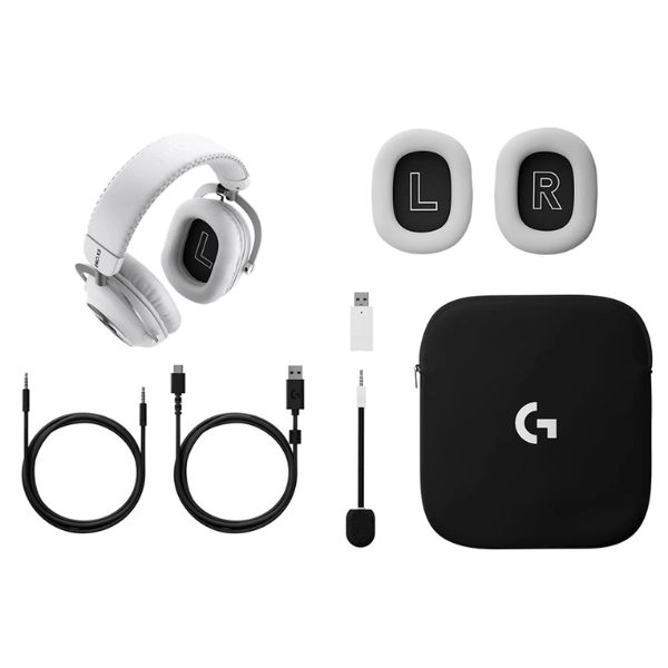 Tai nghe Gaming Logitech PRO X3 LIGHTSPEED White (981-001749)
