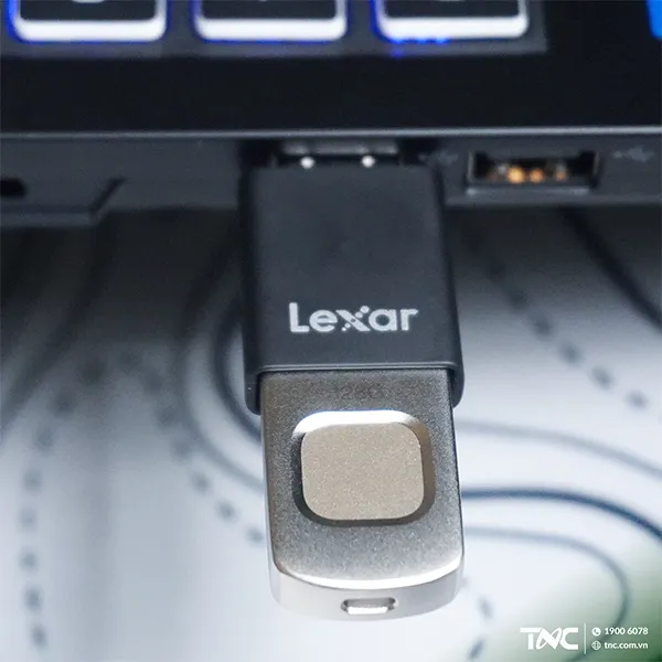 USB Lexar Fingerprint F35 Pro 3.2 Gen 1 Flash Drive 128GB LJDF35P128G-RNBNG