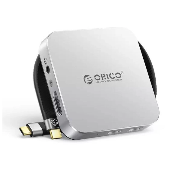 Hộp Đựng Ổ Cứng Gắn Lưng Điện Thoại SSD ORICO M.2 NVME và HUB Đa Năng Màu Bạc MG7-G2-SV-BP 