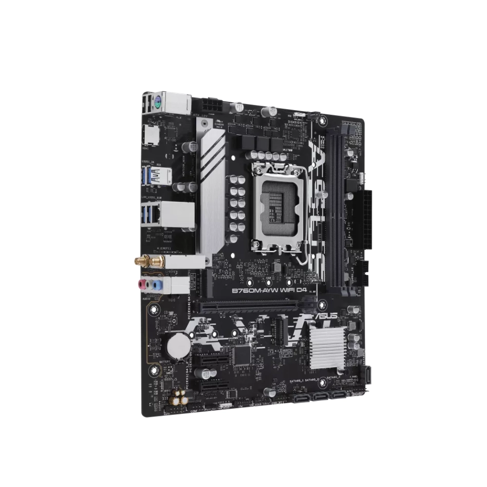 Mainboard Asus B760M-AYW WIFI DDR4 (2 x DDR4/ 64 GB/ LGA 1700/ Micro ATX)