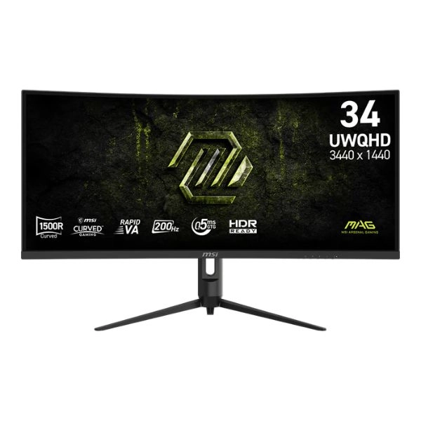 Màn hình LCD MSI MAG 342CQRF E20 (34 inch/ 3440 x 1440/ 300 cd/m2/ 0.5ms/ 200Hz/ Curved)