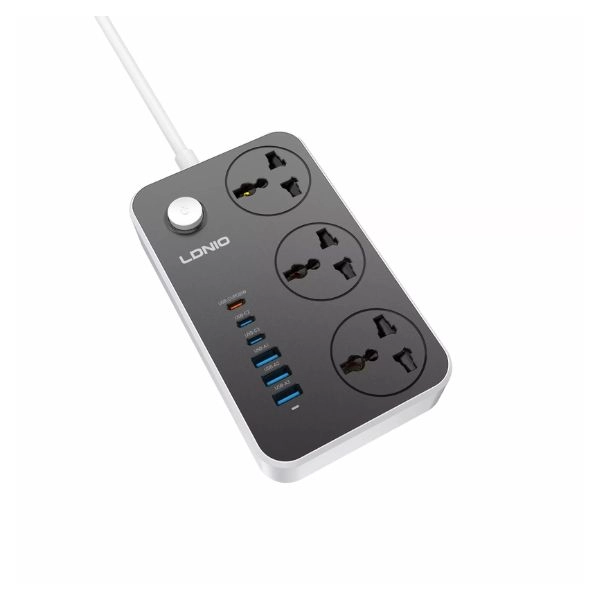 Ổ cắm điện đa năng LDNIO SC3604C (Black with Grey)