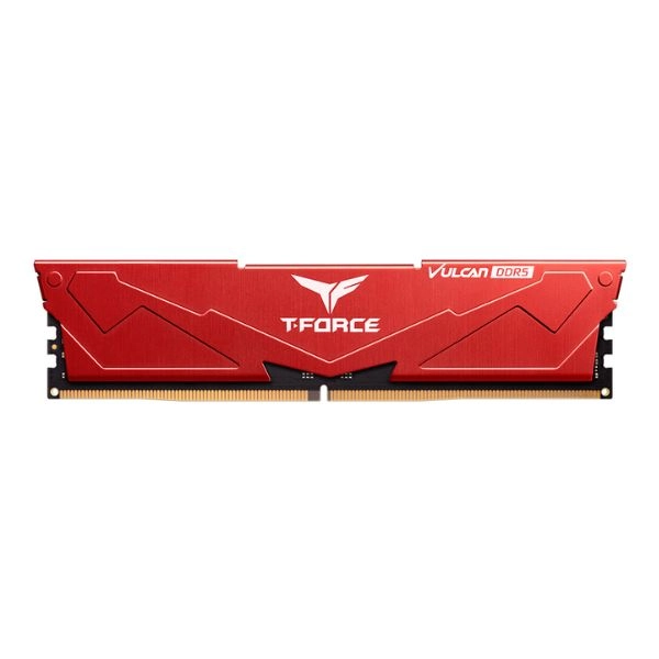 Ram Desktop TeamGroup T-Force Vulcan Red 16GB DDR5 Bus 6000Mhz
