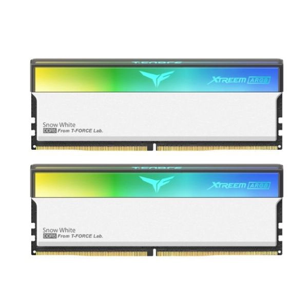 Ram Desktop TeamGroup T-Force Xtreem ARGB White 64GB DDR5 Bus 6400Mhz
