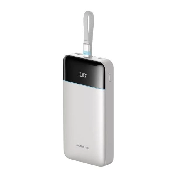 Sạc dự phòng Cuktech 25 SE 25000mAh 120W CCC White (CKLPB252NWH)