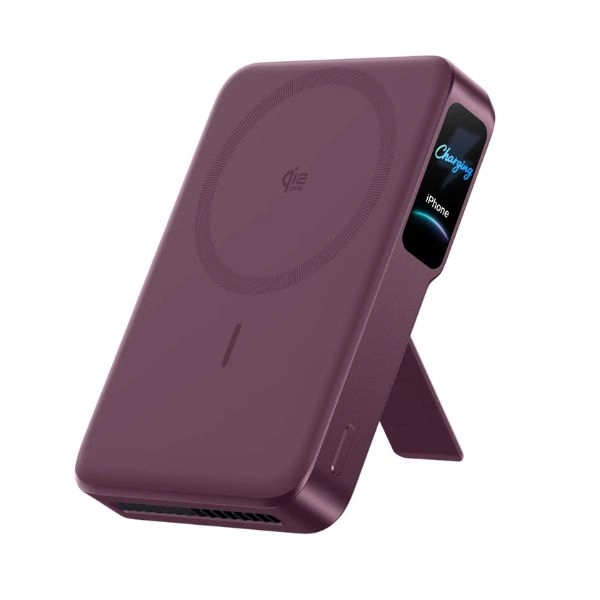 Sạc Dự Phòng Không Dây Anker MagGo Power Bank 2 Pro 10000mAh 45W Dark Cherry (A110R-DC)