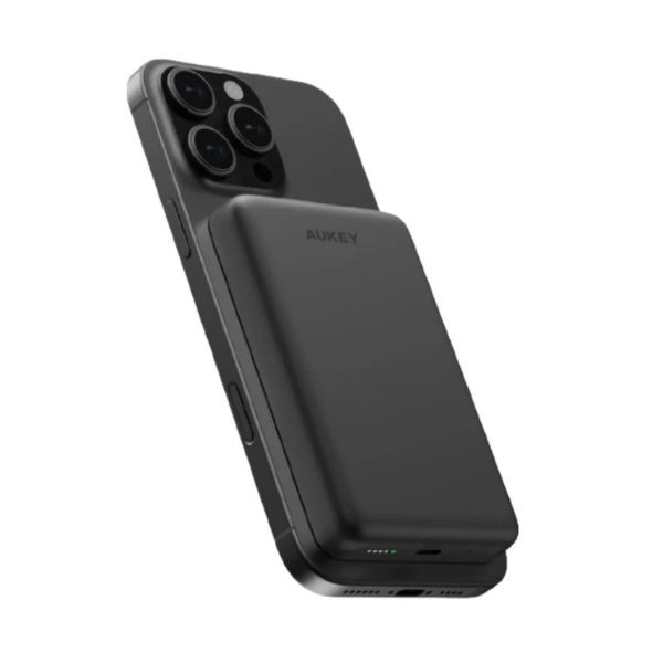 Sạc Dự Phòng Không Dây Aukey MagFusion M PB-MS07A 5000mAh 20W CCC Dark Gray (PB-MS07A-DG)