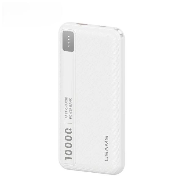 Sạc dự phòng Usams CD262 PB89 Dual-Port Power Bank 10000mAh 10W White (10KCD26202)