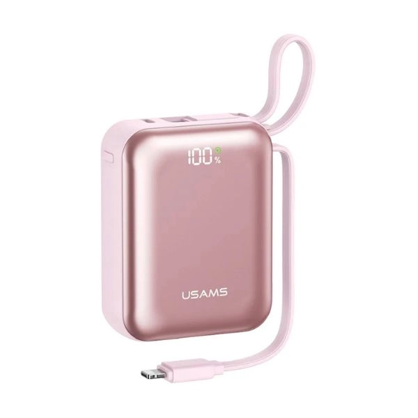 Sạc dự phòng USAMS CD278 10000mAh 22.5W CCC - Pink (10KCD27804)