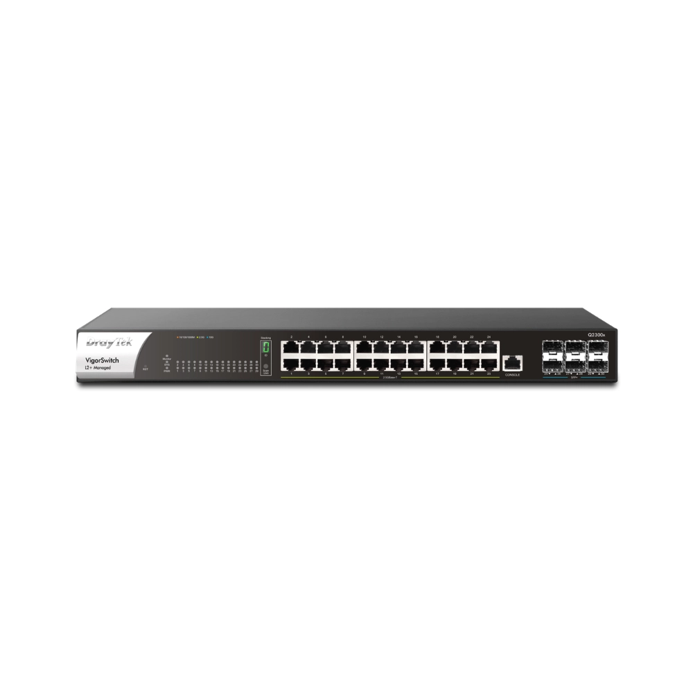 Switch DrayTek VigorSwitch L2+ Q2300x (30 port/ 2.5/10 Gbps/ 6 SFP+)