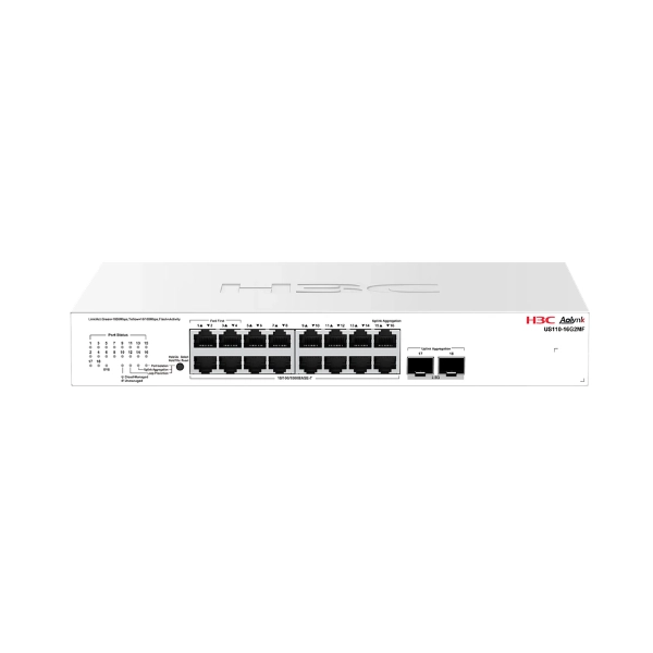 Switch H3C Aolynk US110-16G2MF (18 port/ 1/2.5 Gbps/ 2 SFP)