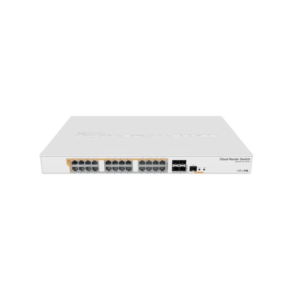 Switch PoE+ MikroTik CRS328-24P-4S+RM (28 port/ 1/10 Gbps/ 4 SFP+)
