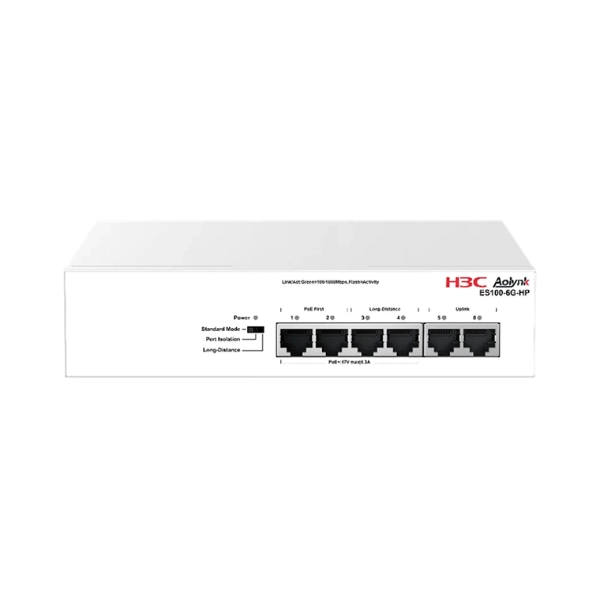 Switch PoE+ H3C Aolynk ES100-6G-HP (6 port/ 10/100/1000 Mbps)