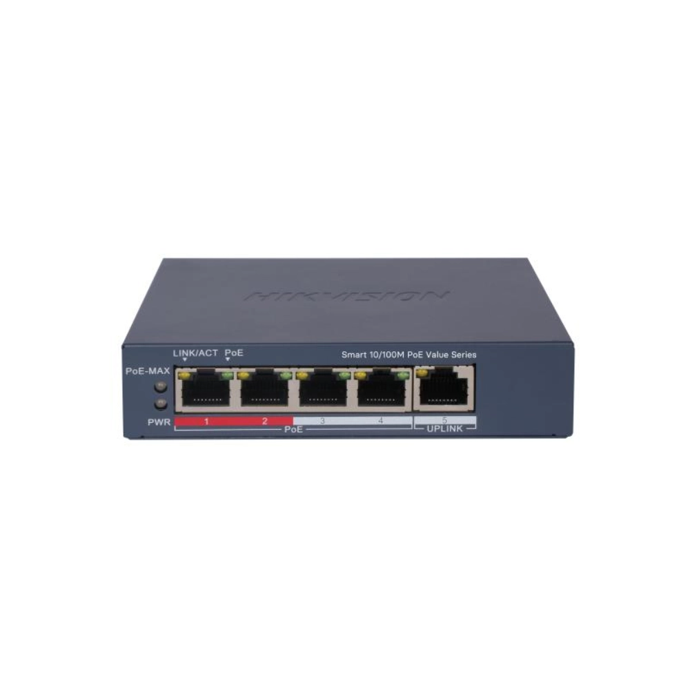 Switch PoE Hikvision DS-3E1105P-EI/M (5 port/ 10/100 Mbps)