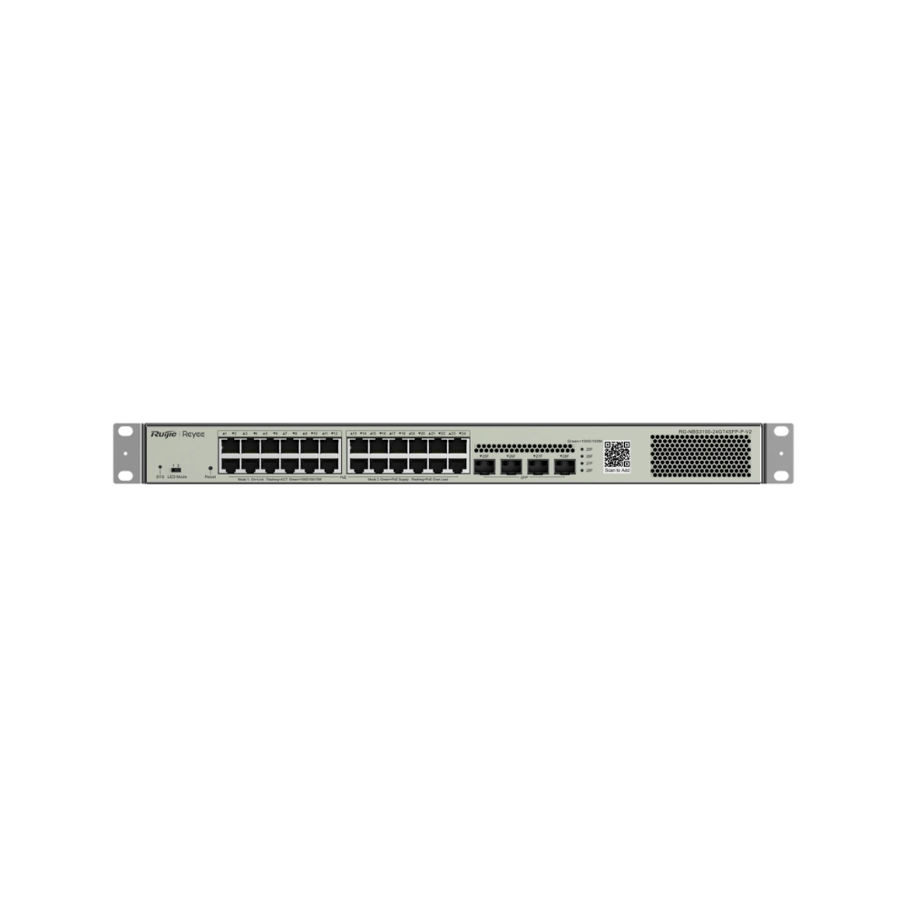 Switch PoE Ruijie RG-NBS3100-24GT4SFP-P-V2 (28 port/ 1 Gbps/ 4 SFP)