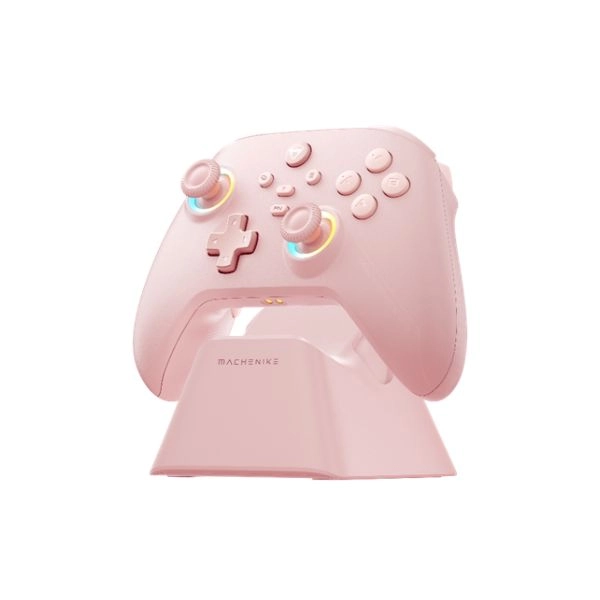 Tay cầm chơi game Machenike G3 v2 Tri-mode Màu Hồng (Kèm dock sạc)